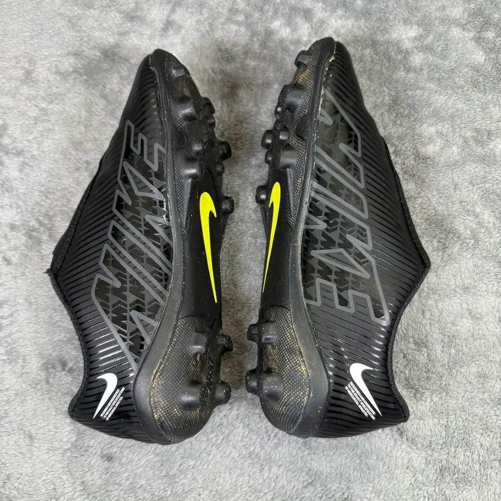 Nike Jr. Mercurial Vapor 15 Turf Soccer Velcro Cleat 13c Black